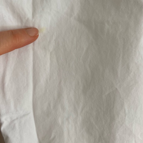 iets frans White Baggy Tech Pants Parachute Baggy Pants 100% Cotton Women’s M - Picture 6 of 11